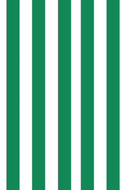 Woolf With Me Fitted Crib Sheet Stripes color_kelly-green