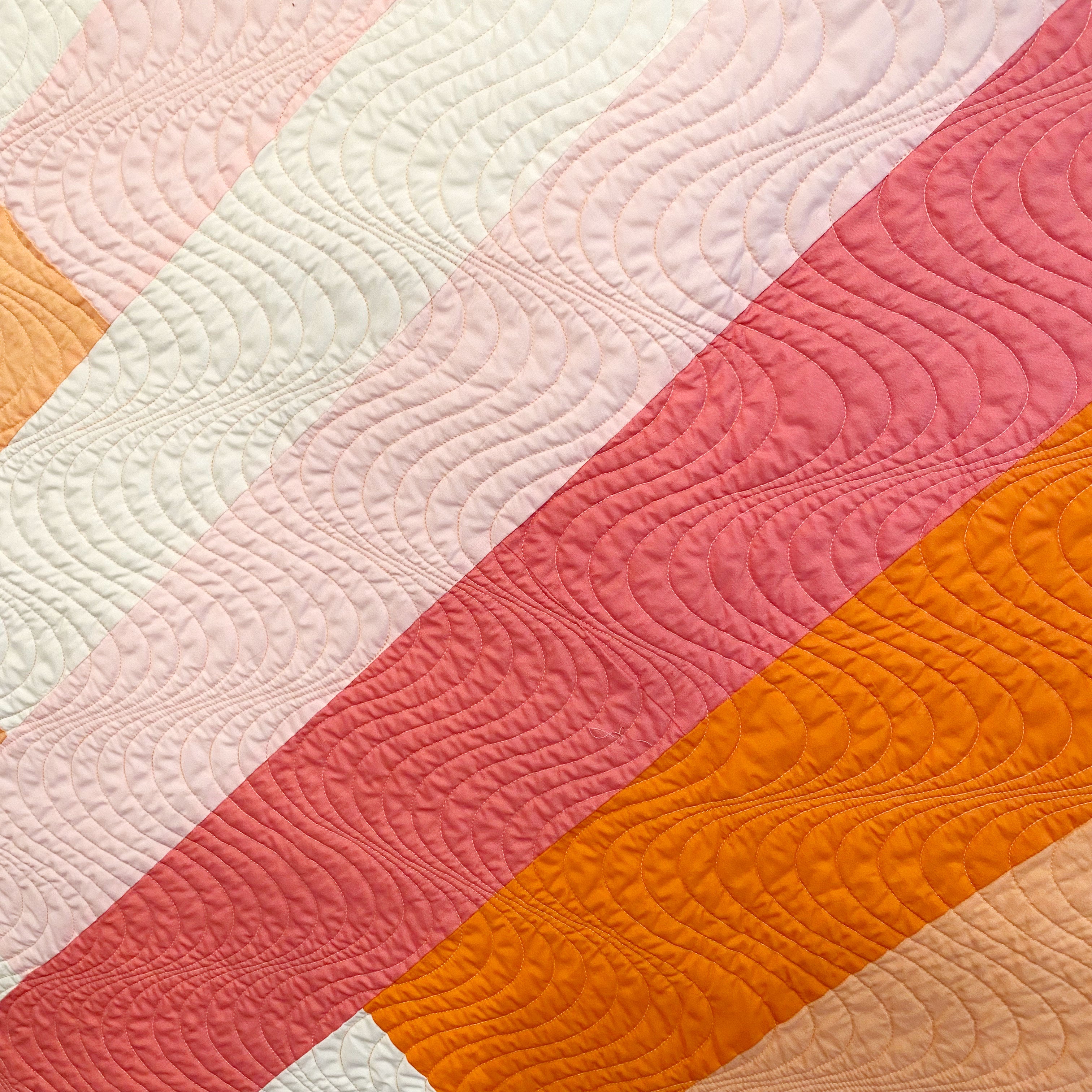 Handmade Baby+Toddler Quilt Retro Stripes // Same Day Shipping!