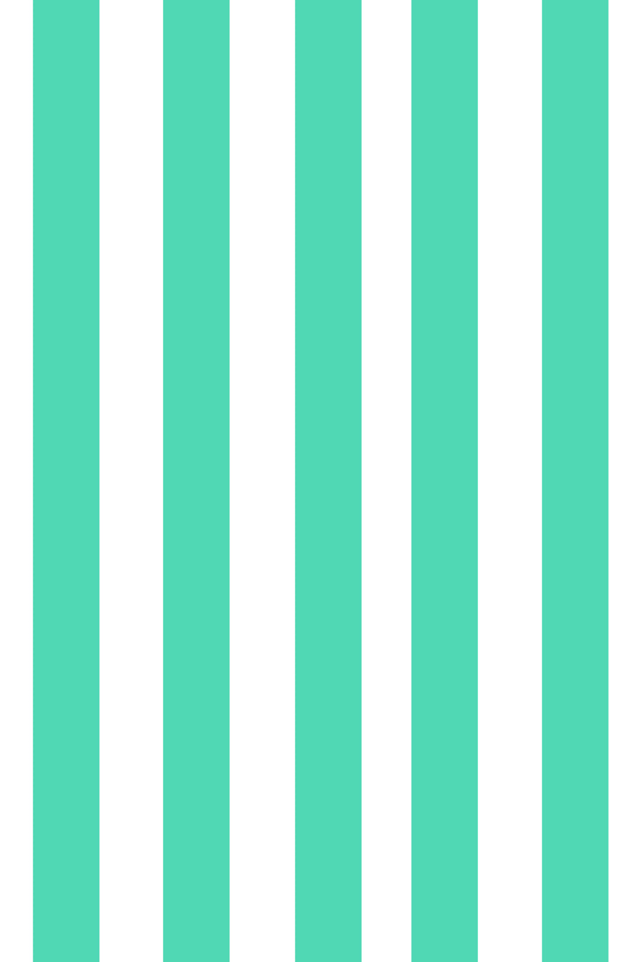 Woolf With Me Fitted Crib Sheet Stripes color_light-jade