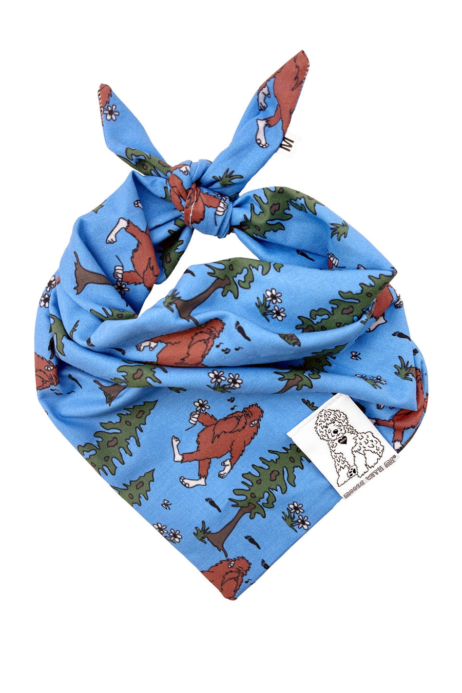 Dog Bandana Big Foot - Customize with Interchangeable Velcro Patches