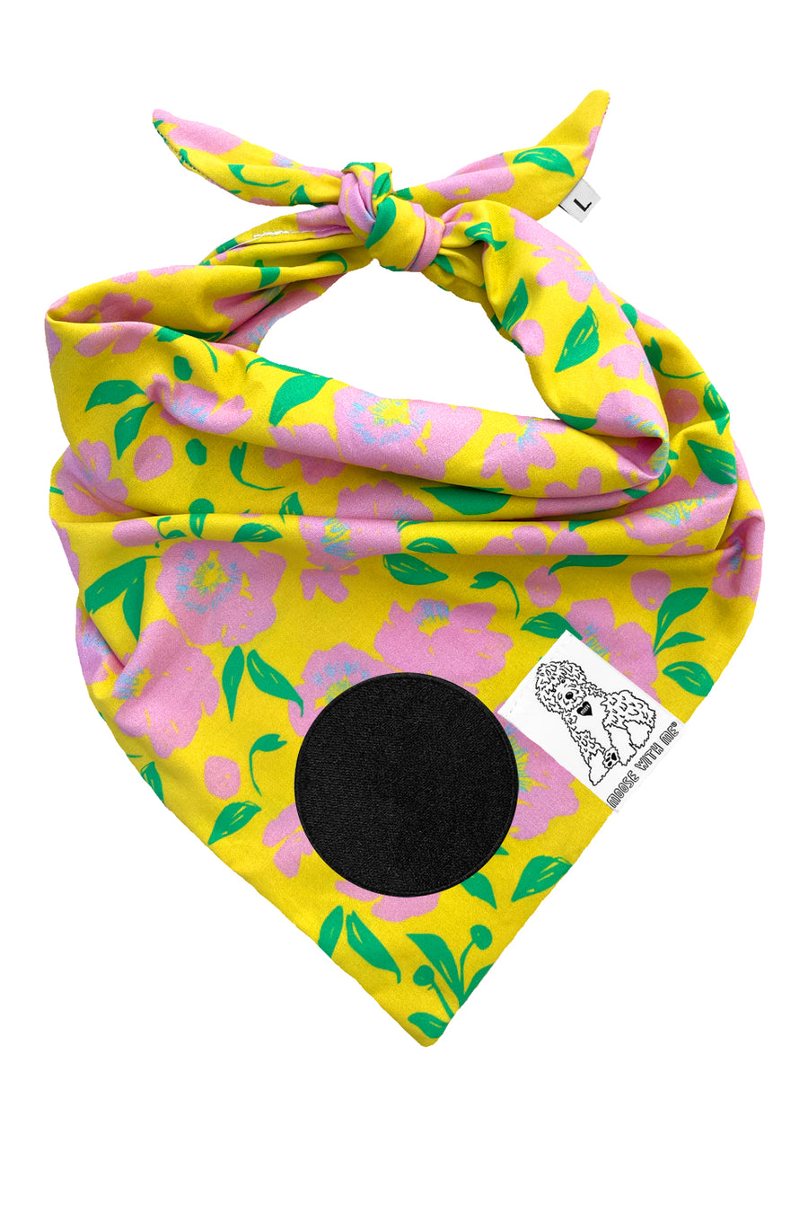 Dog Bandana Blooms - Customize with Interchangeable Velcro Patches