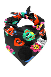 Dog Bandana One Up - Customize with Interchangeable Velcro Patches