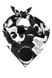 Dog Bandana Skulls - Customize with Interchangeable Velcro Patches