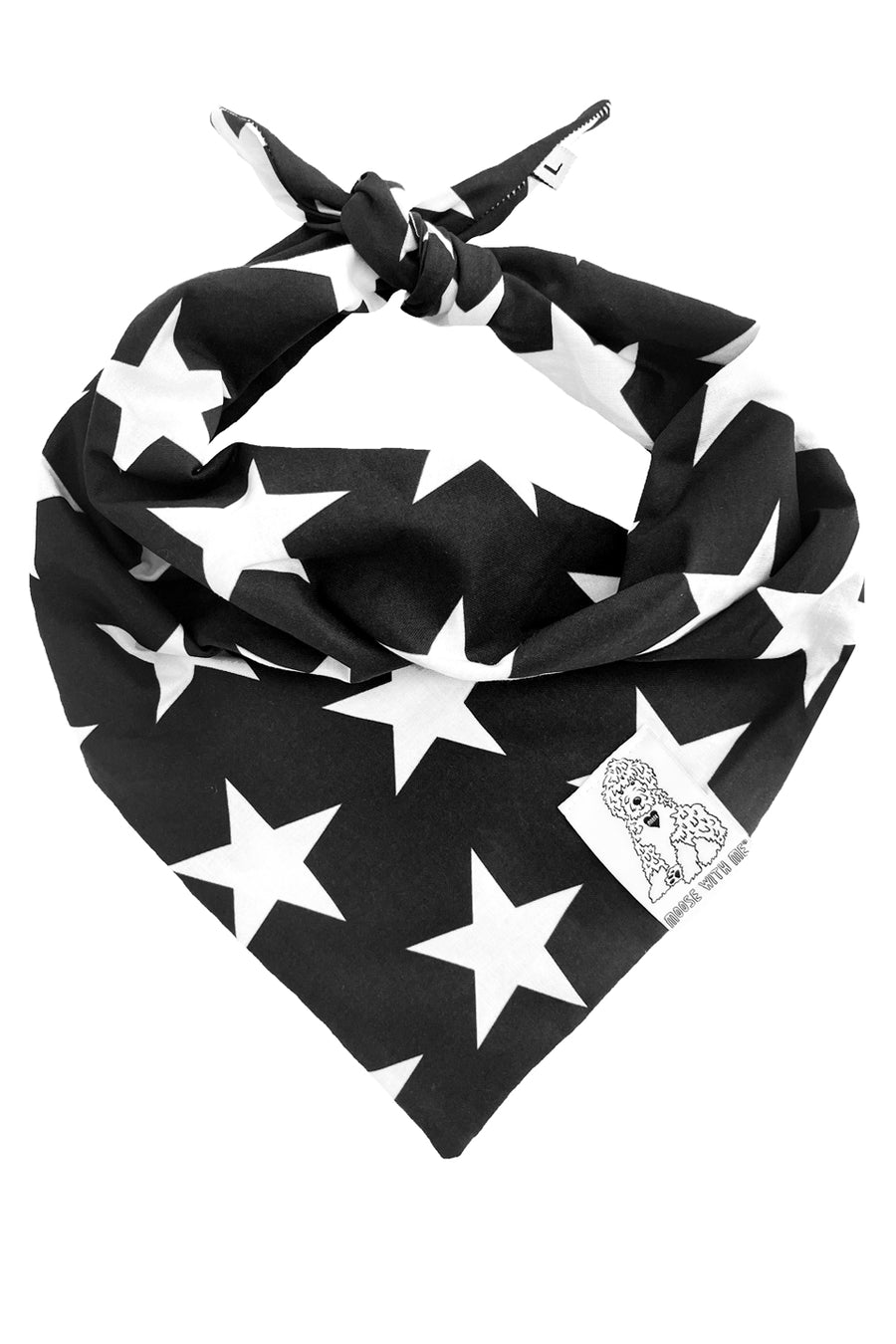 Dog Bandana Stars - Customize with Interchangeable Velcro Patches