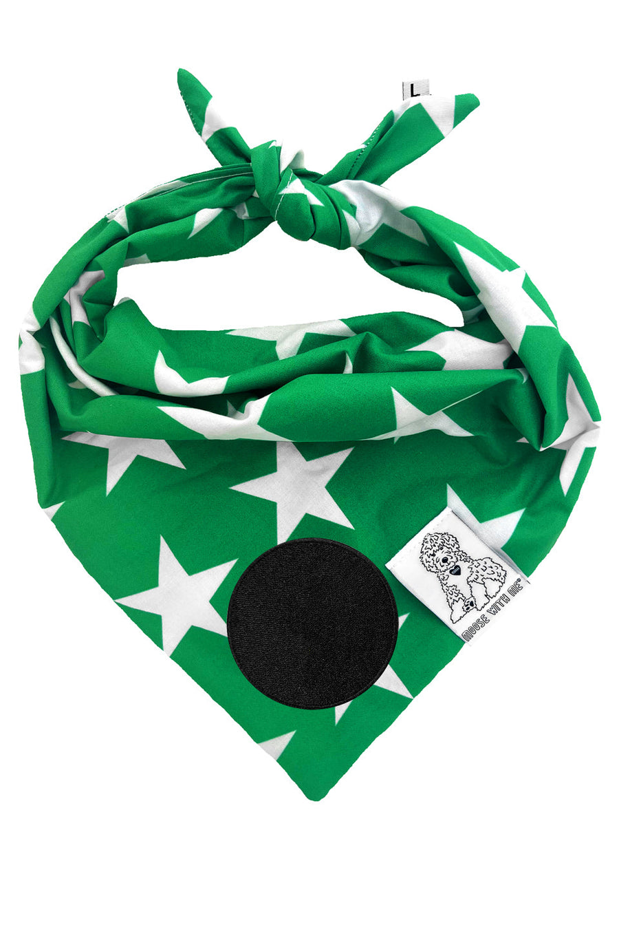 Dog Bandana Stars - Customize with Interchangeable Velcro Patches