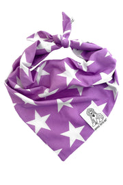 Dog Bandana Stars - Customize with Interchangeable Velcro Patches