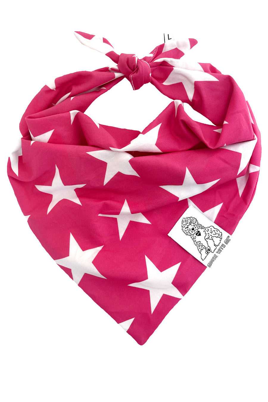 Dog Bandana Stars - Customize with Interchangeable Velcro Patches
