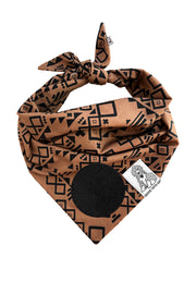 Dog Bandana Aztec - Customize with Interchangeable Velcro Patches