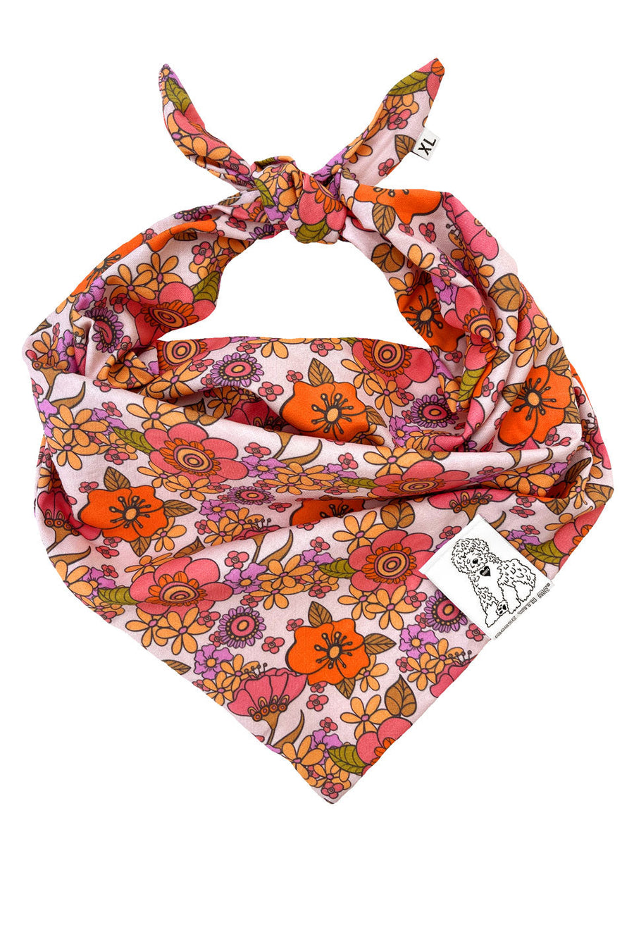 Dog Bandana California - Customize with Interchangeable Velcro Patches