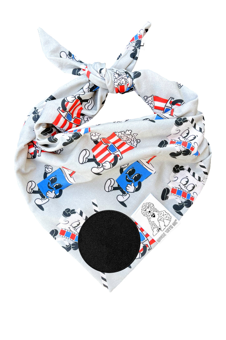 Dog Bandana Cinematic Arts - Customize with Interchangeable Velcro Patches