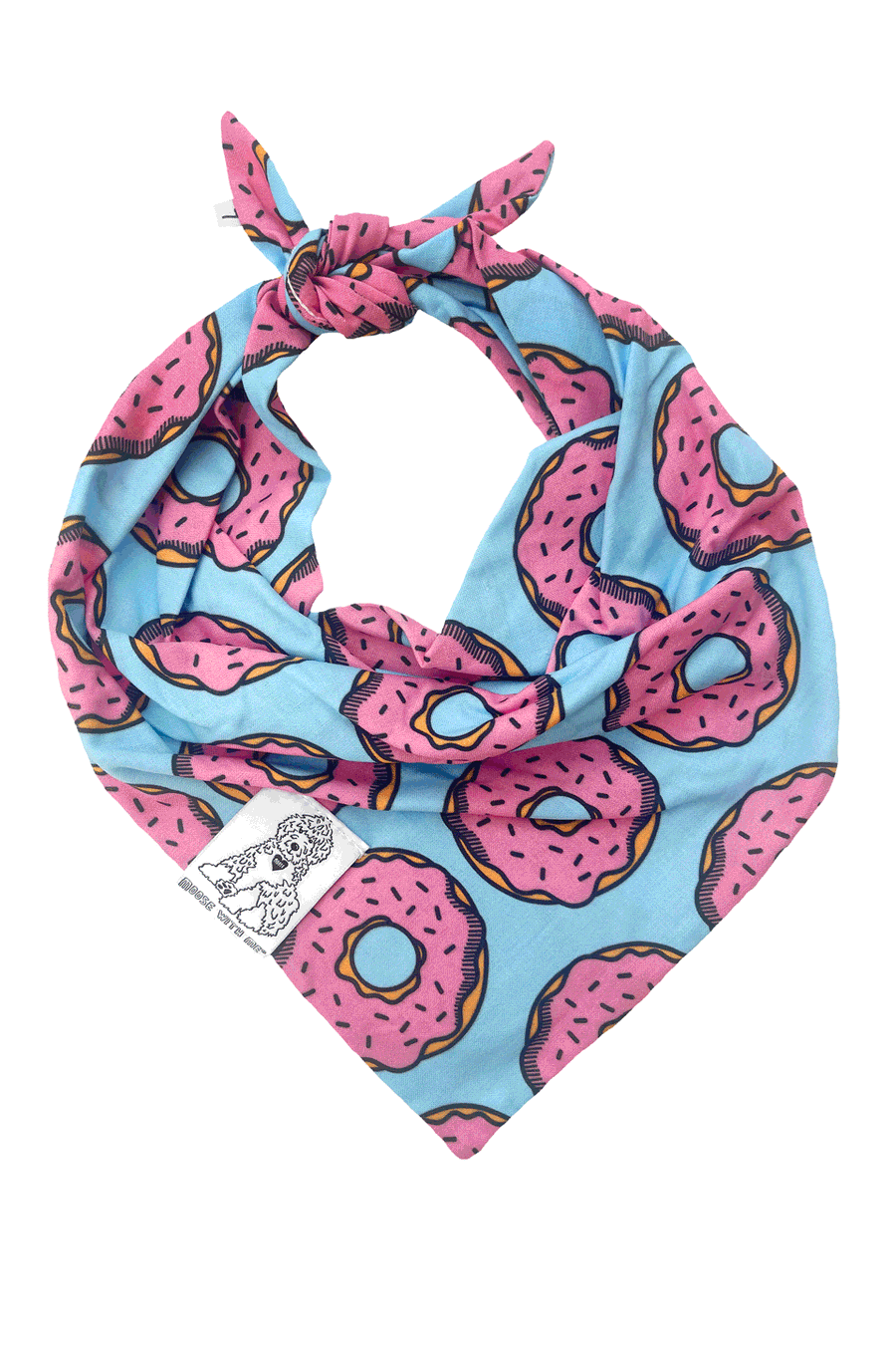 Dog Bandana Donut - Customize with Interchangeable Velcro Patches