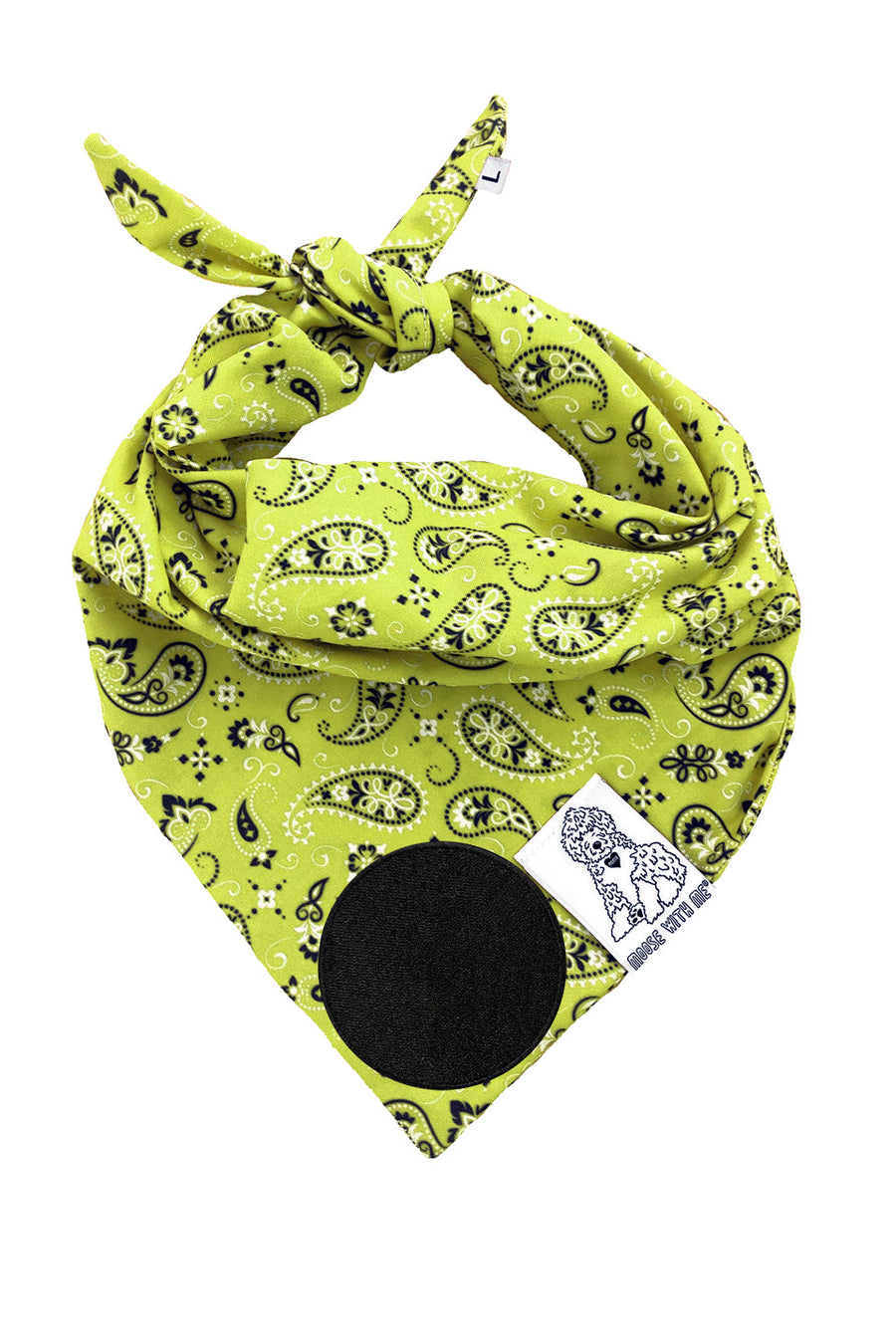 Dog Bandana Paisley - Customize with Interchangeable Velcro Patches