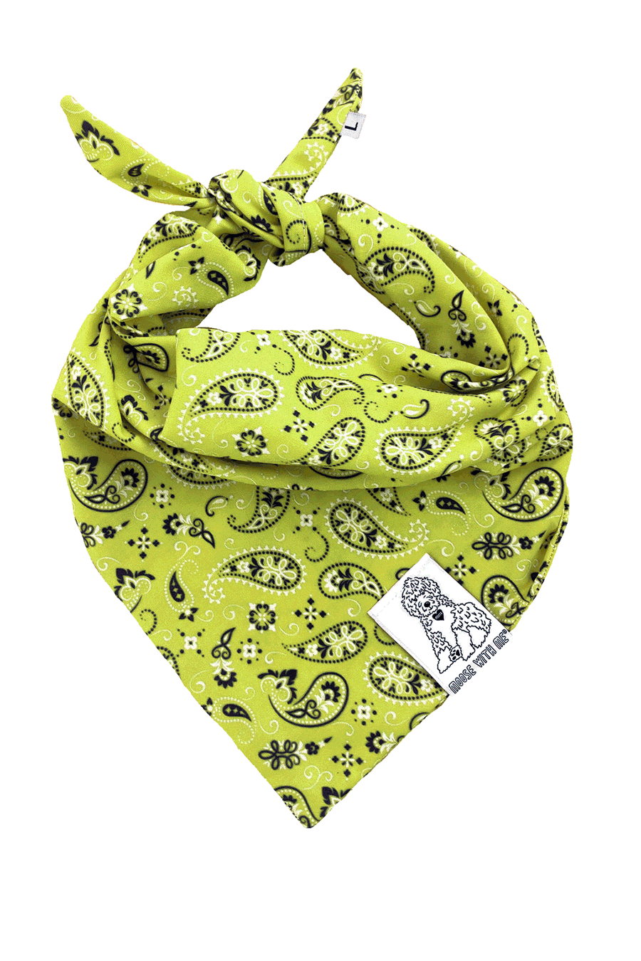 Dog Bandana Paisley - Customize with Interchangeable Velcro Patches