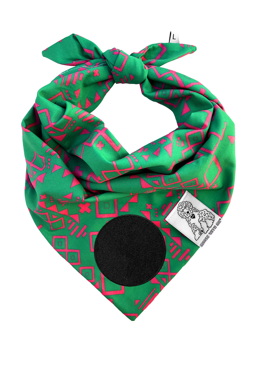 Dog Bandana Aztec - Customize with Interchangeable Velcro Patches