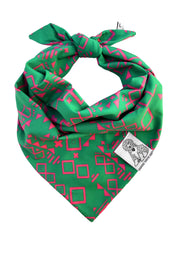 Dog Bandana Aztec - Customize with Interchangeable Velcro Patches