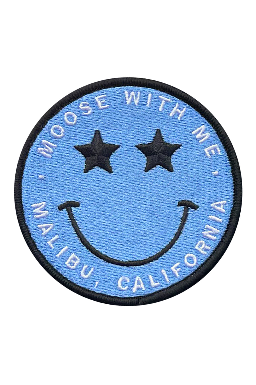 Velcro Patch Star Smiley Face Malibu California