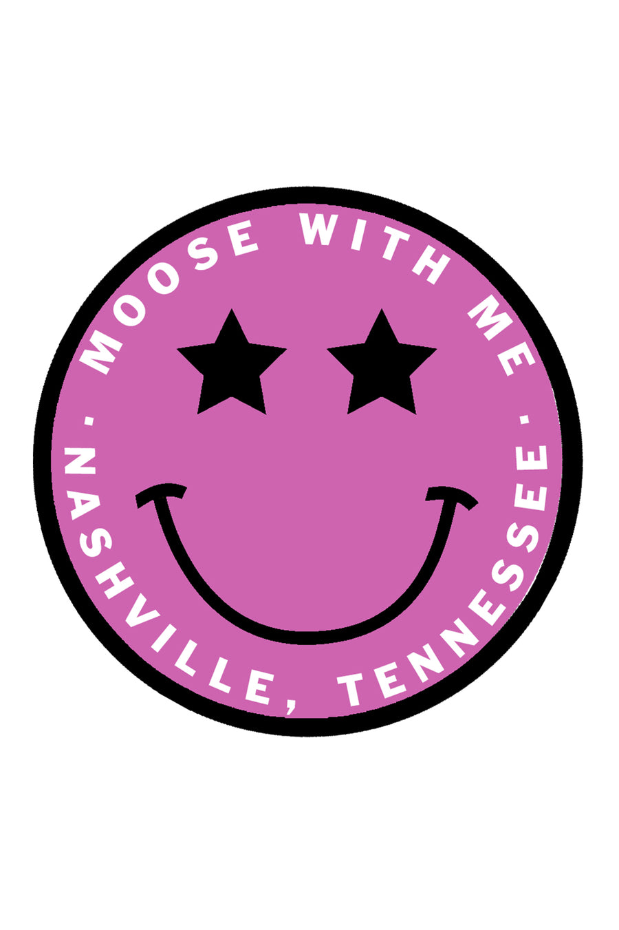 PREORDER Velcro Patch Star Smiley Face Nashville Tennessee