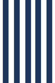 Woolf With Me Fitted Crib Sheet Stripes color_navy