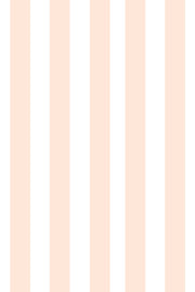 Woolf With Me Fitted Crib Sheet Stripes color_pale-blush
