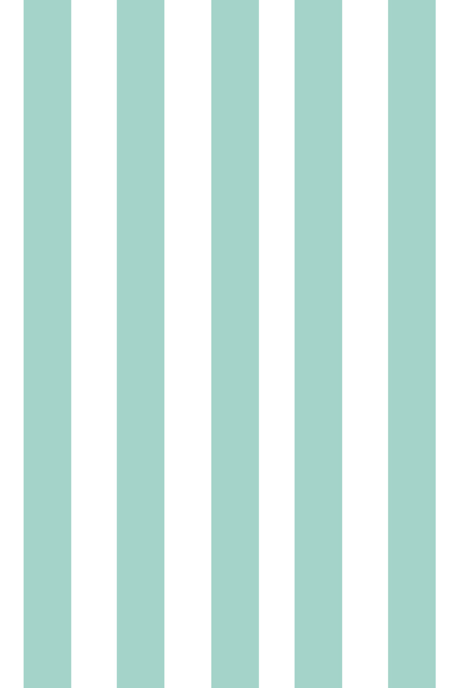Woolf With Me Fitted Crib Sheet Stripes color_pale-turquoise