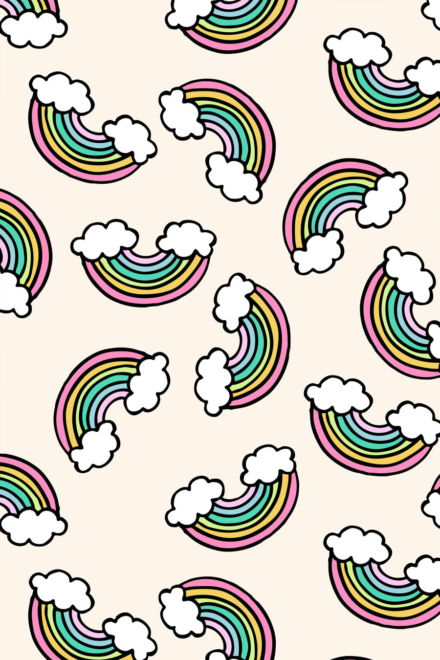 Organic Swaddle Blanket Rainbow
