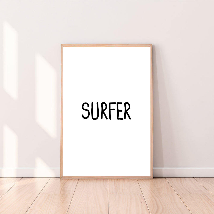 Wall Art Surfer color_black