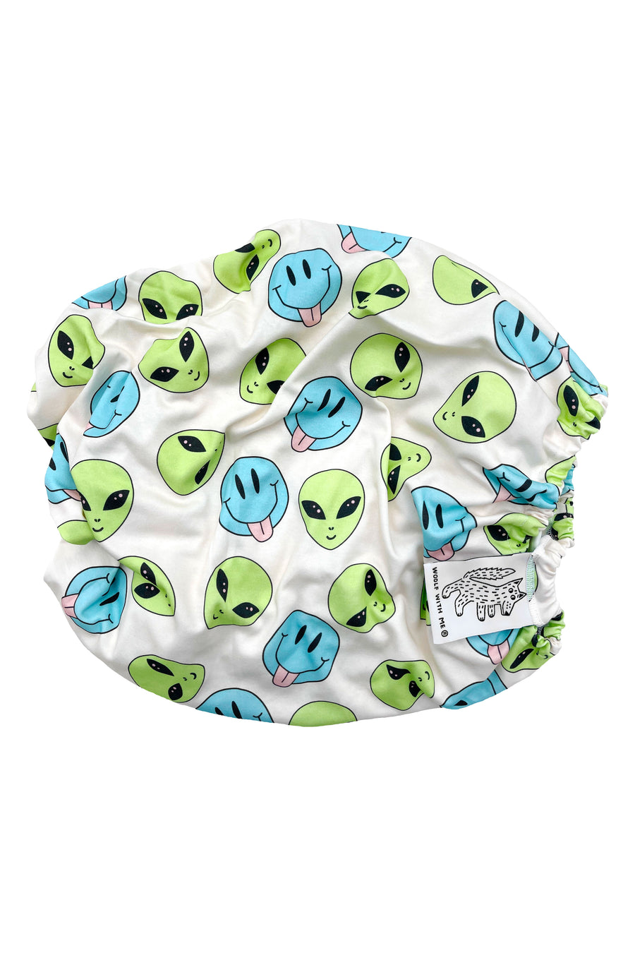 Organic Changing Pad Cover Aliens+Smiley Faces