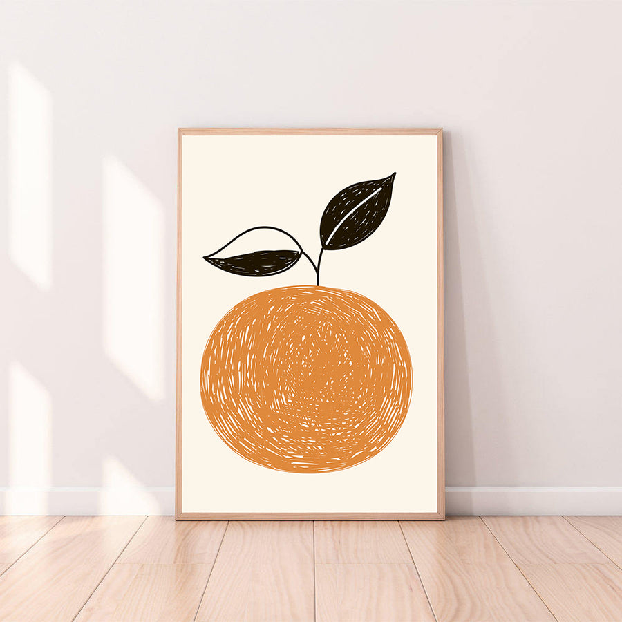 Wall Art Clementine color_tangerine