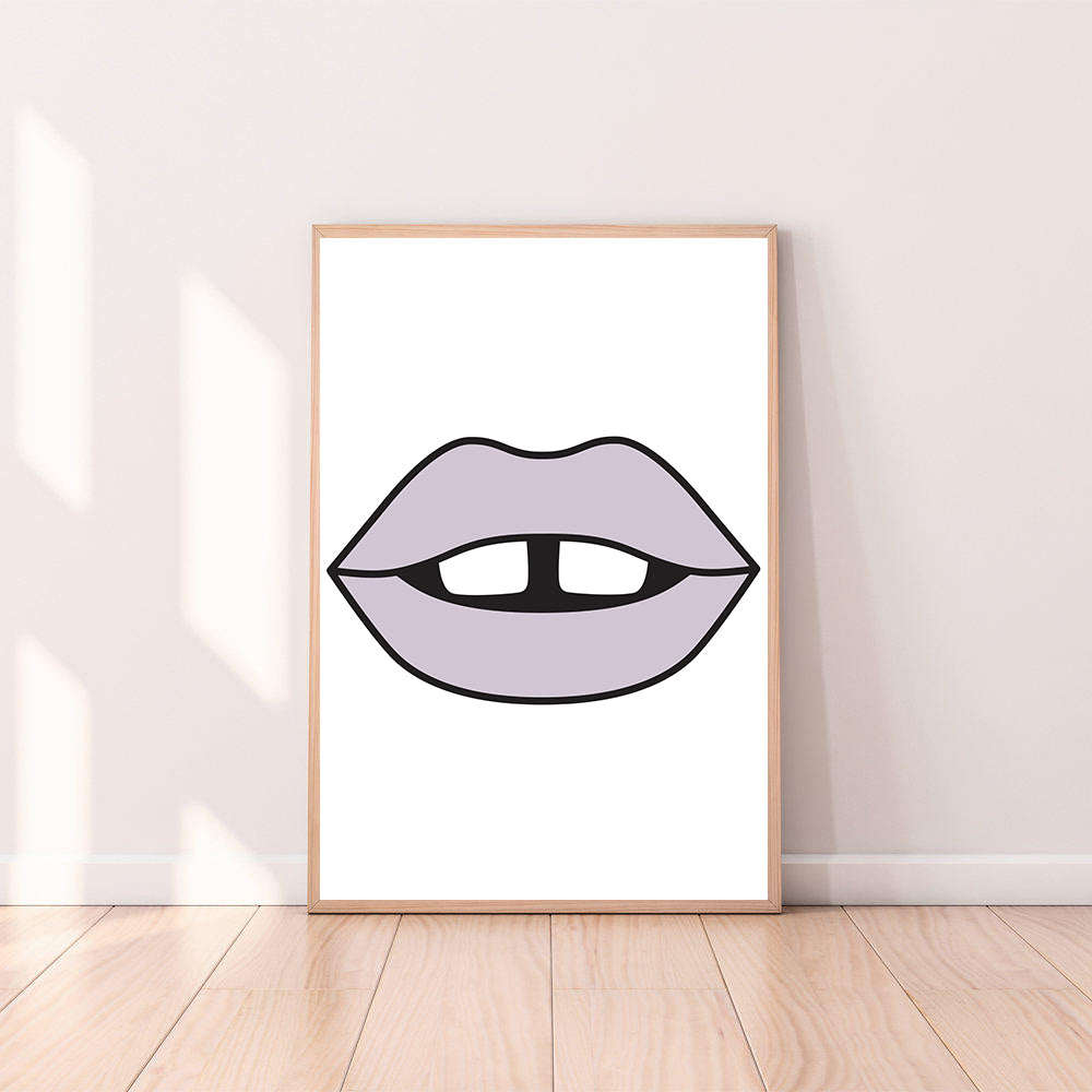 Wall Art Lips color_lavender