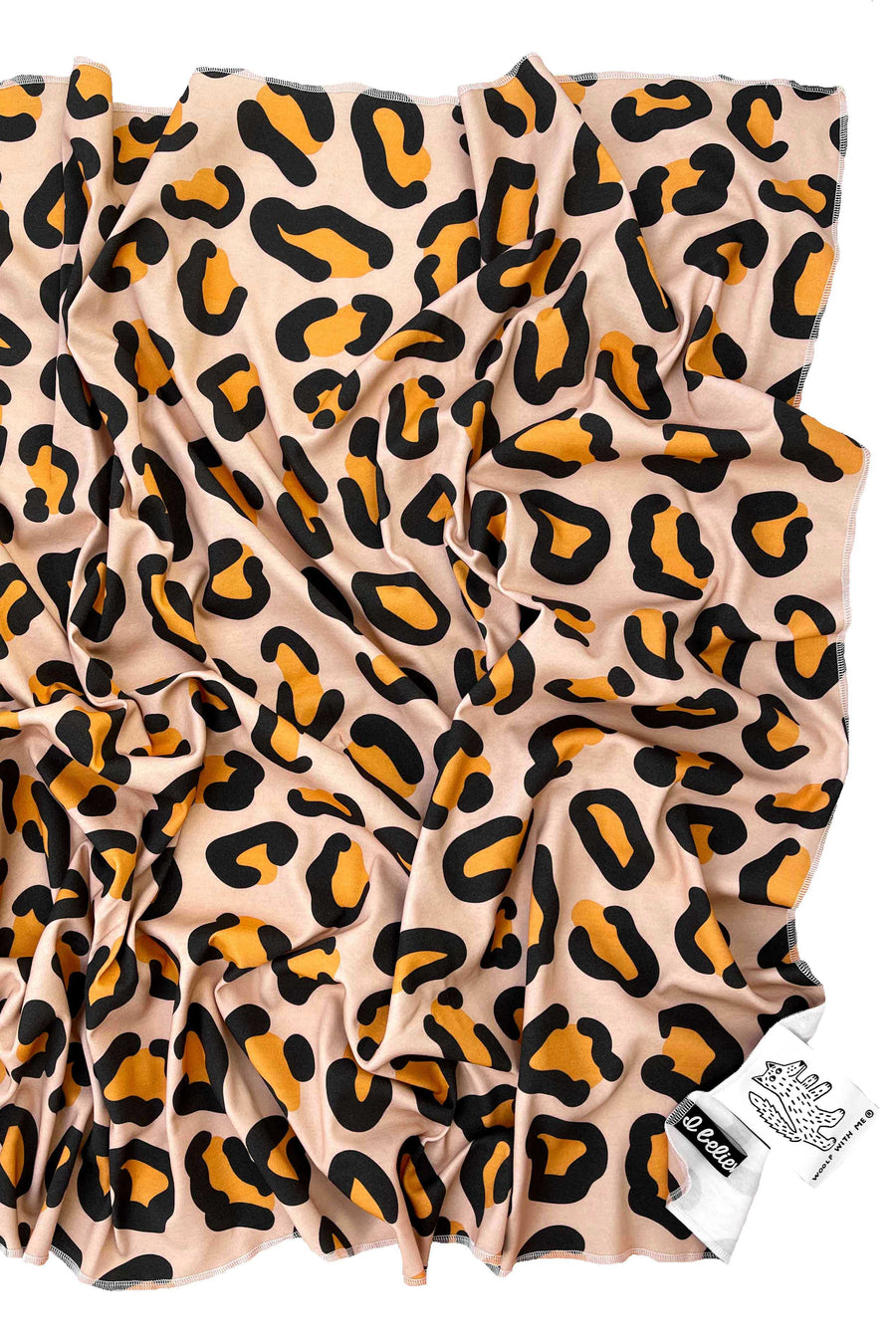 Organic Swaddle Blanket Leopard Print
