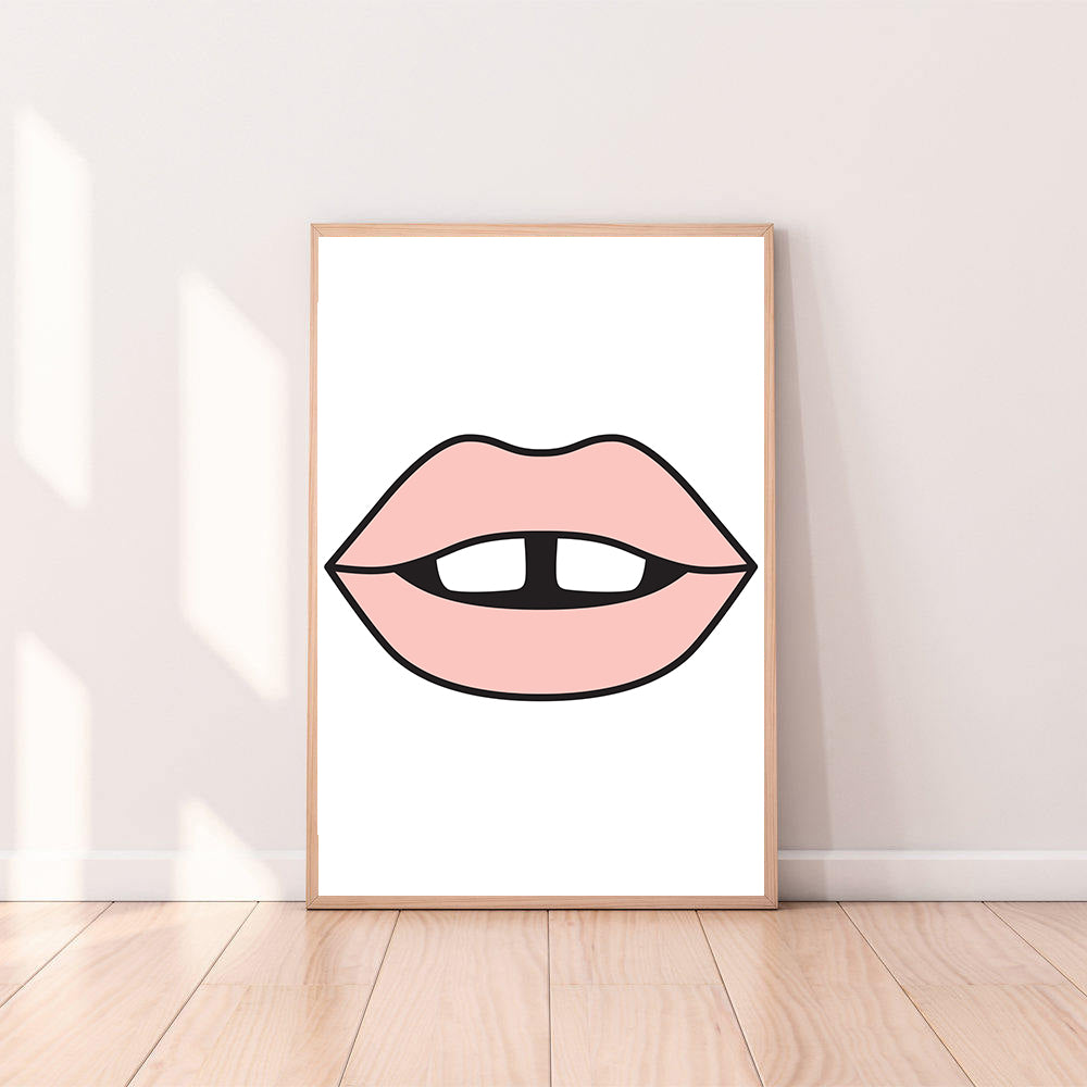 Wall Art Lips color_pale-pink