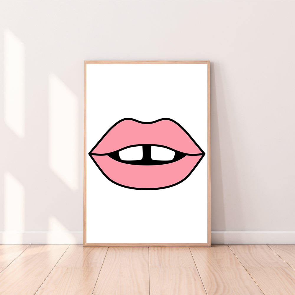 Wall Art Lips color_pink
