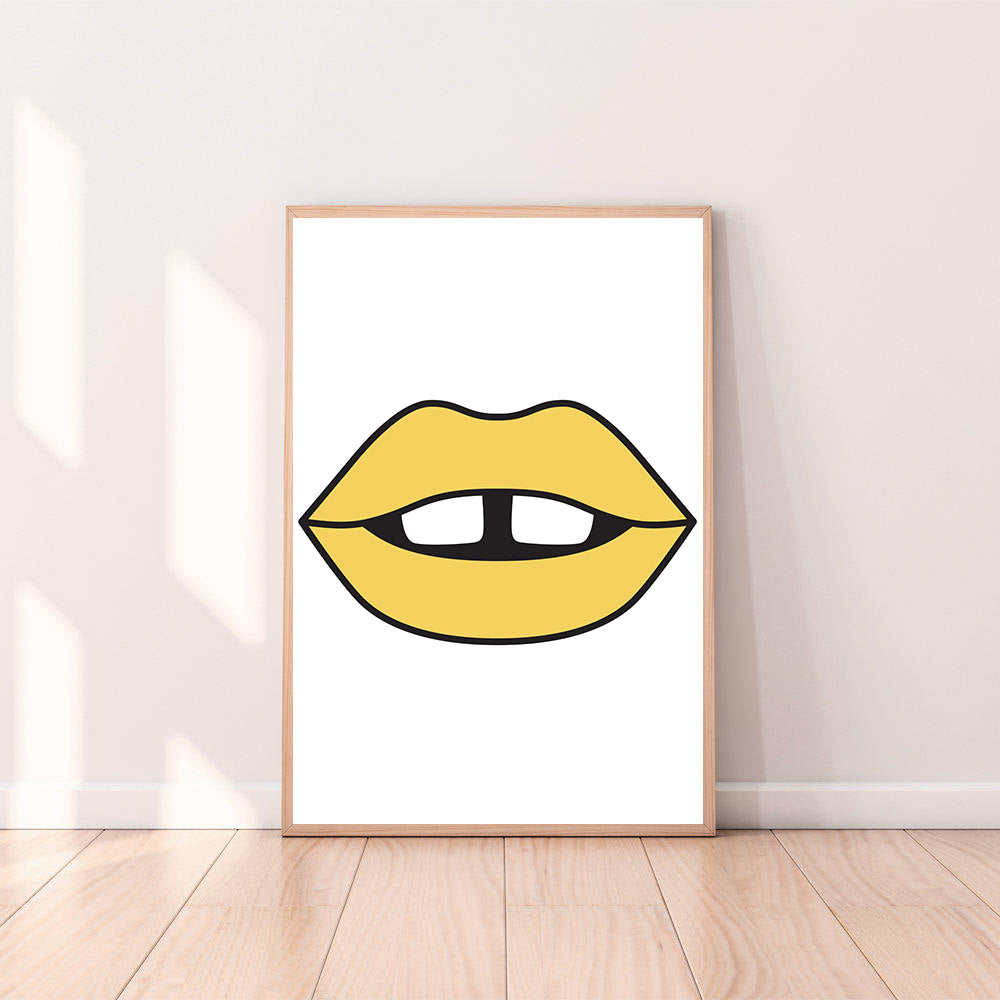 Wall Art Lips color_primrose-yellow