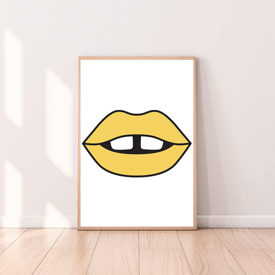 Wall Art Lips color_primrose-yellow