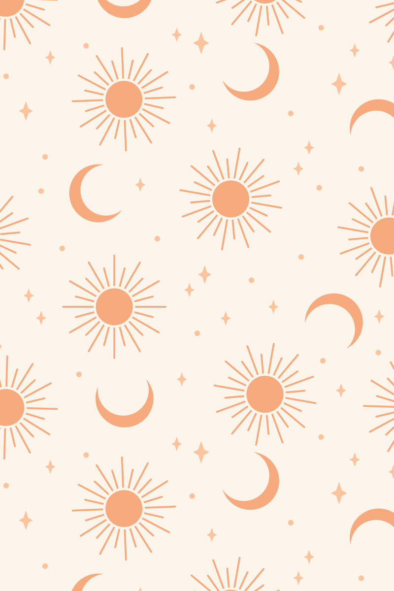 Organic Swaddle Blanket Sun, Moon & Stars