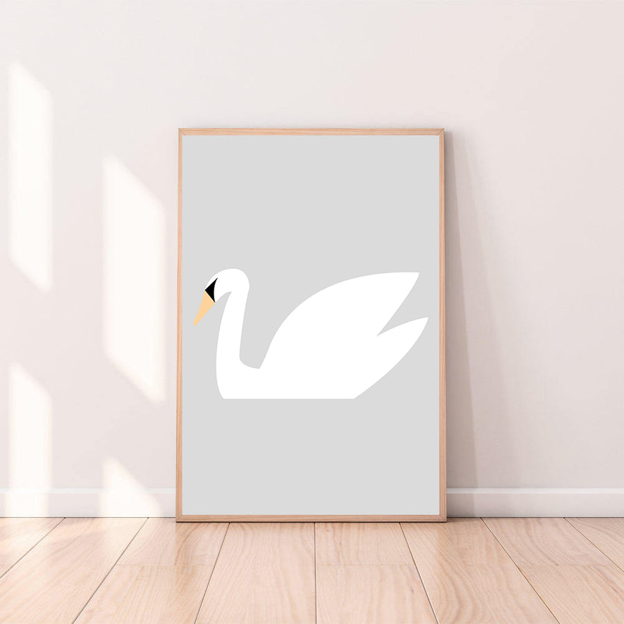 Wall Art Swan color_light-gray