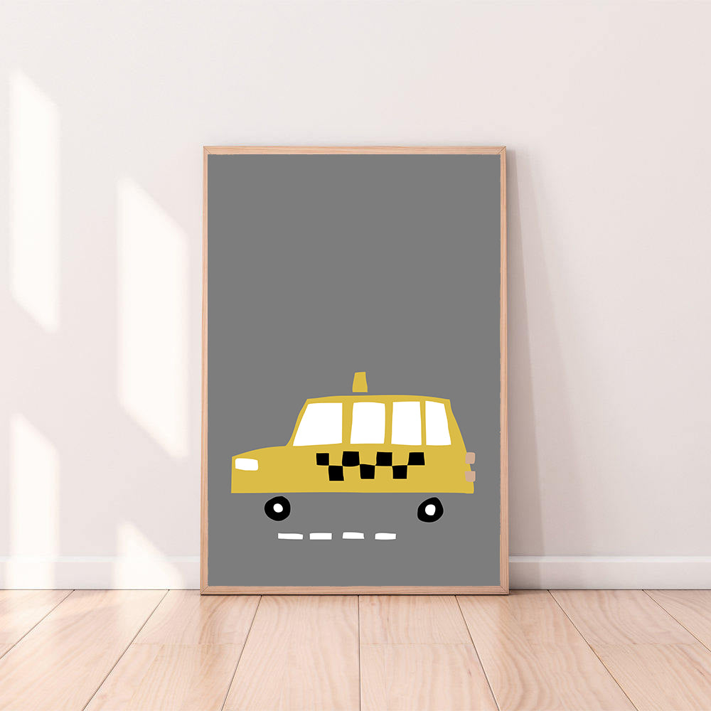 Wall Art Taxi color_mustard