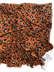 Woolf With Me Organic Swaddle Blanket Tiny Leopard Print