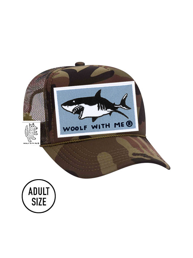 ADULT Trucker Hat Shark (Camouflage)