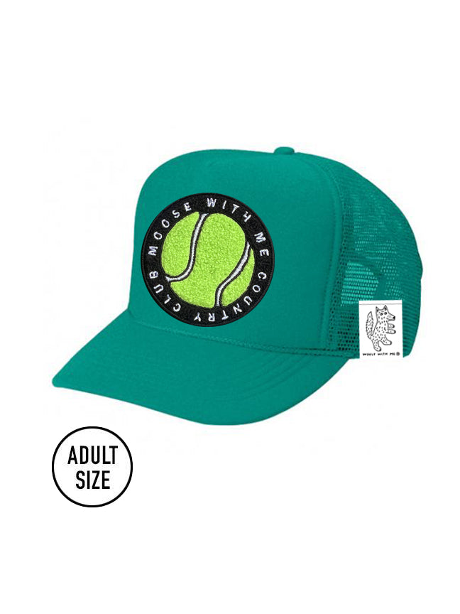 ADULT Trucker Hat with Interchangeable Velcro Patch (Teal)