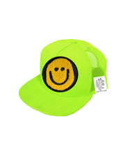 TODDLER Trucker Hat with Interchangeable Velcro Patch (Neon Green)