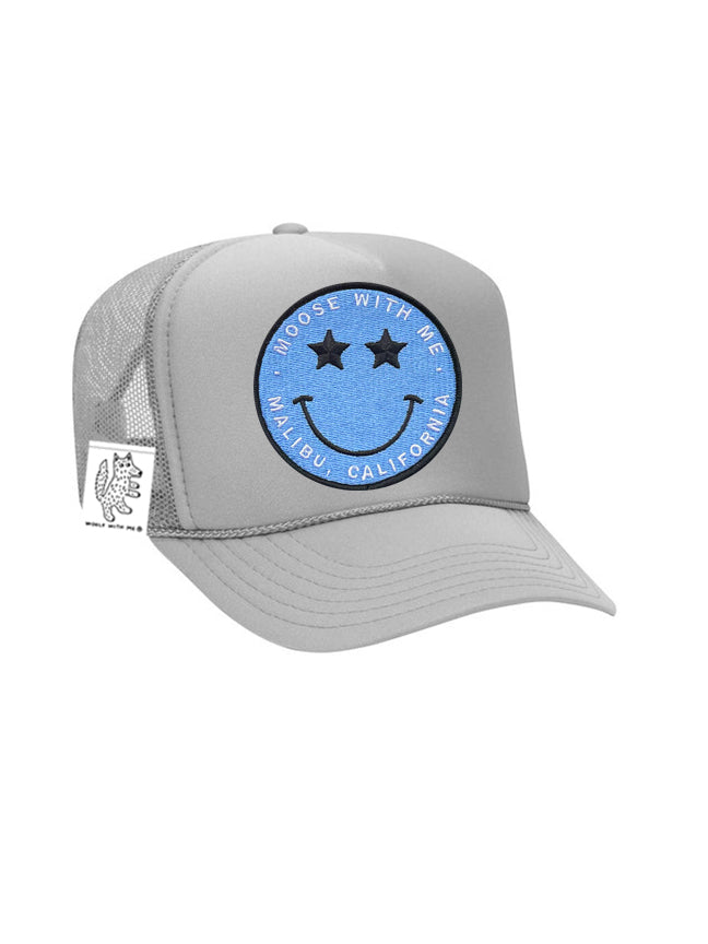 KIDS Trucker Hat with Interchangeable Velcro Patch (Gray)
