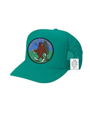 KIDS Trucker Hat with Interchangeable Velcro Patch (Teal)