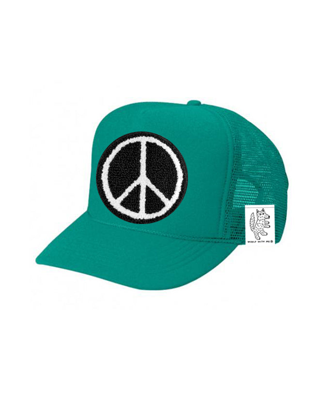KIDS Trucker Hat with Interchangeable Velcro Patch (Teal)