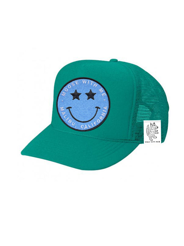 KIDS Trucker Hat with Interchangeable Velcro Patch (Teal)