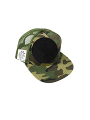 TODDLER Trucker Hat with Interchangeable Velcro Patch (Camouflage)