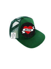 INFANT Trucker Hat with Interchangeable Velcro Patch (Hunter Green)