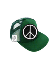 TODDLER Trucker Hat with Interchangeable Velcro Patch (Hunter Green)