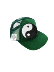 TODDLER Trucker Hat with Interchangeable Velcro Patch (Hunter Green)