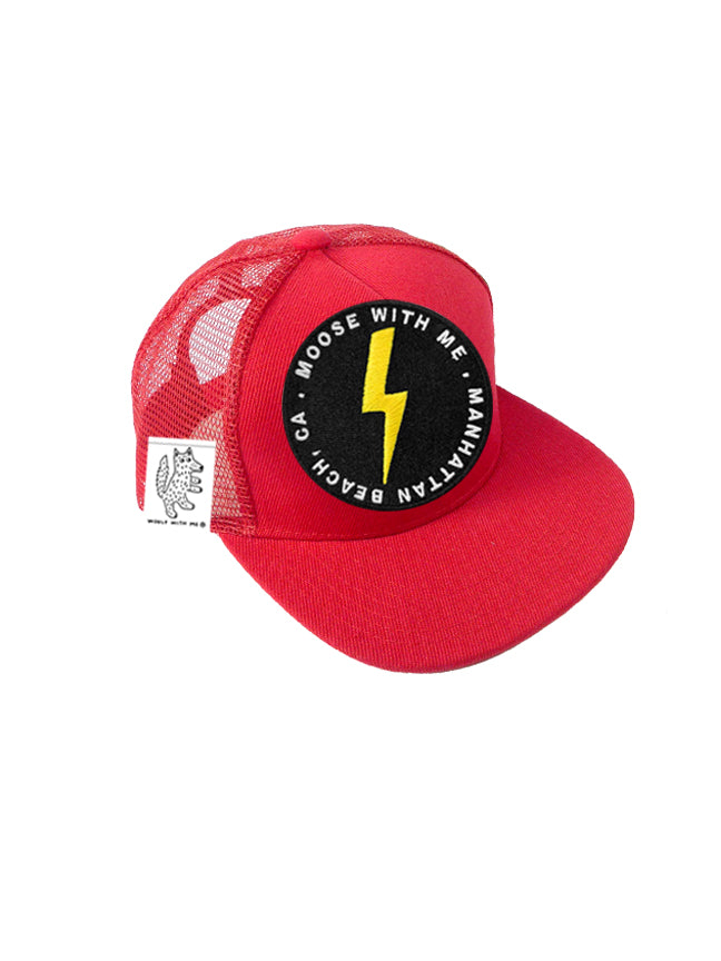 Red baseball 2024 hat toddler